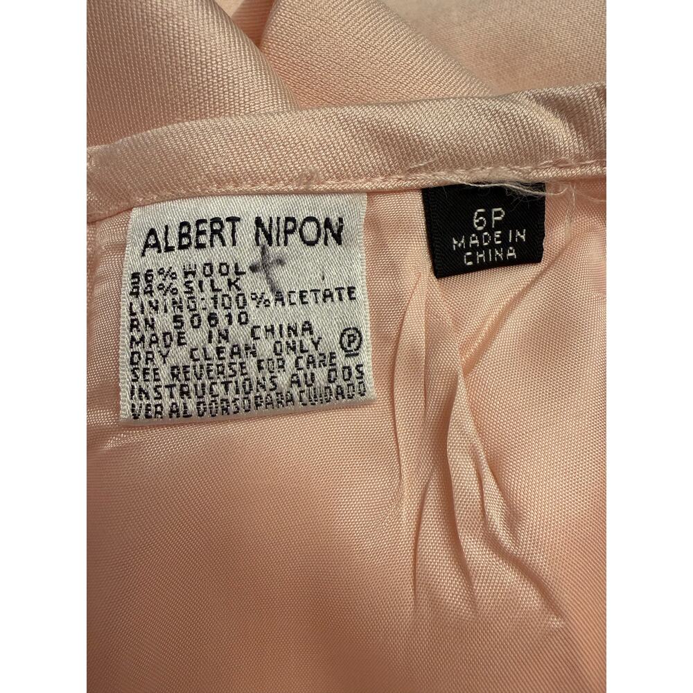 Albert Nipon Silk Wool Midi Pencil Skirt Women’s … - image 6